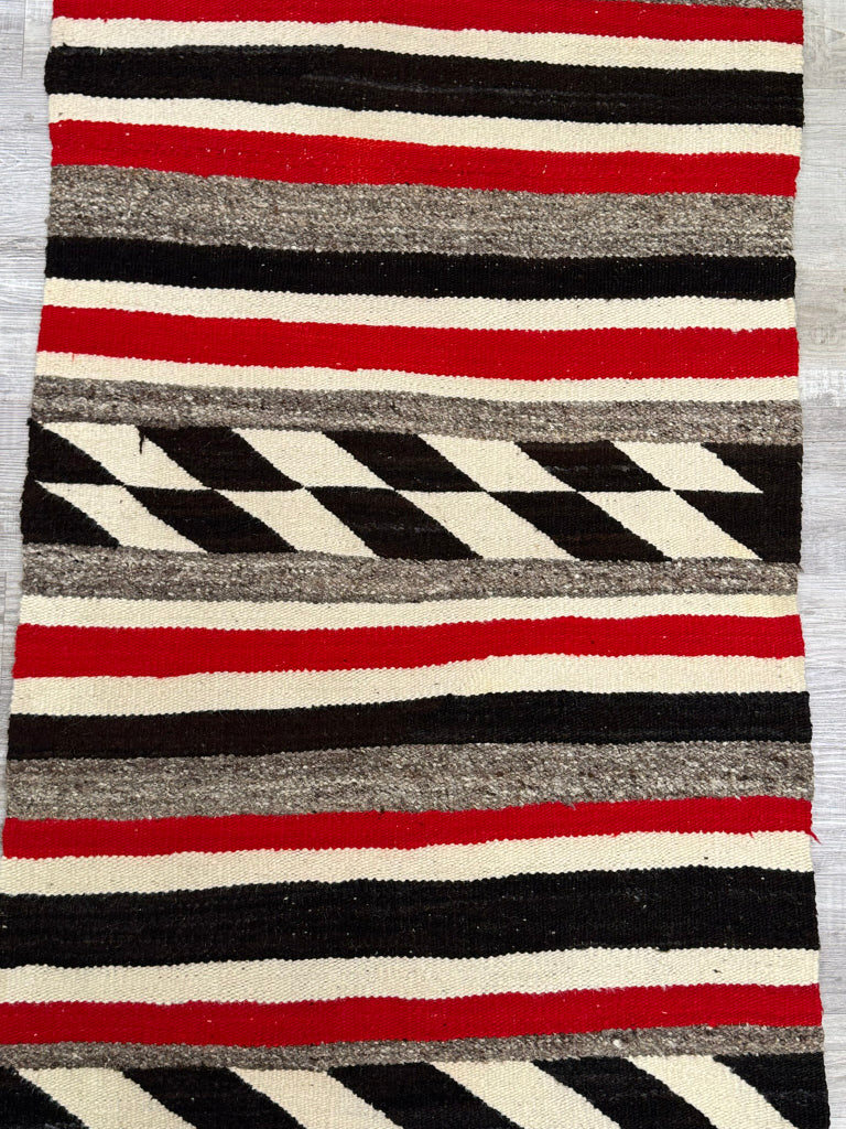 Navajo Double Saddle Blanket Rug