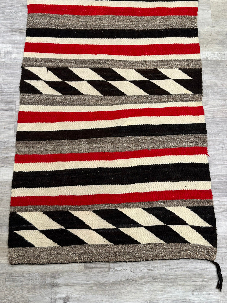 Navajo Double Saddle Blanket Rug