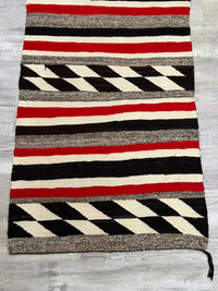Navajo Double Saddle Blanket Rug