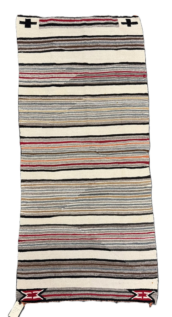 Navajo Double Saddle Blanket Rug