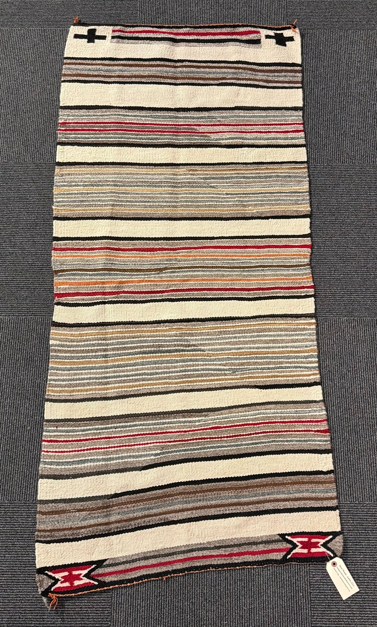 Navajo Double Saddle Blanket Rug
