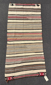 Navajo Double Saddle Blanket Rug