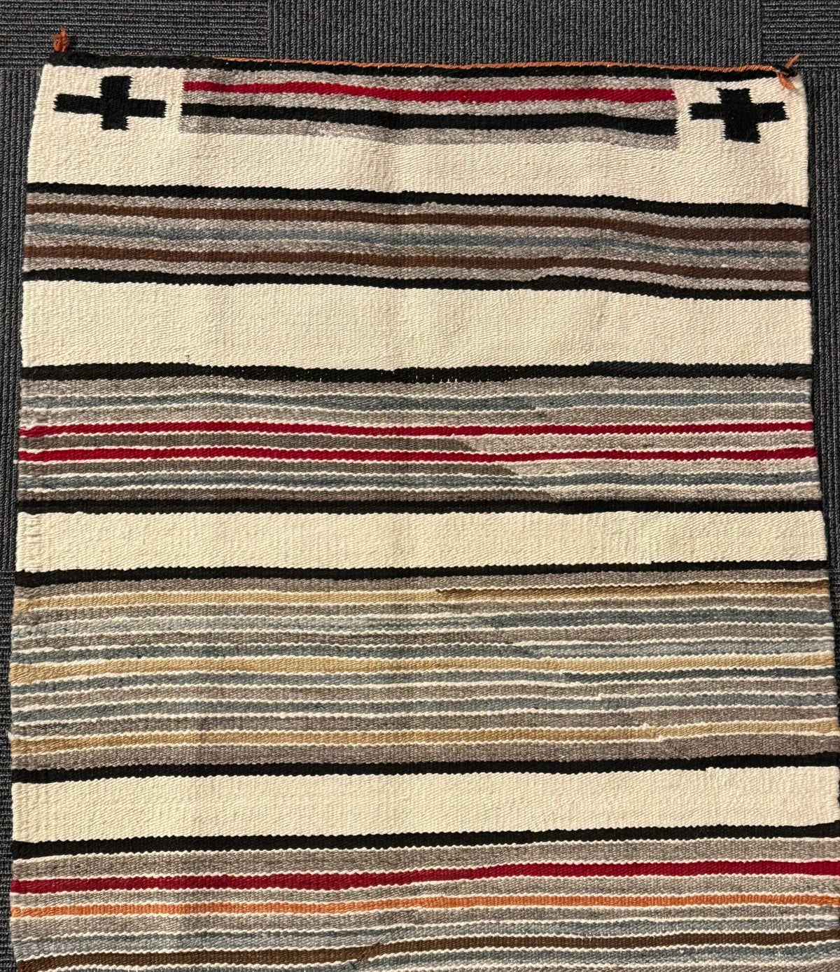 Navajo Double Saddle Blanket Rug