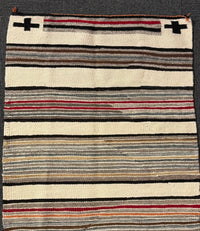 Navajo Double Saddle Blanket Rug