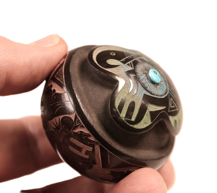 Santa Clara Pueblo Seed Jar By Dalapewi