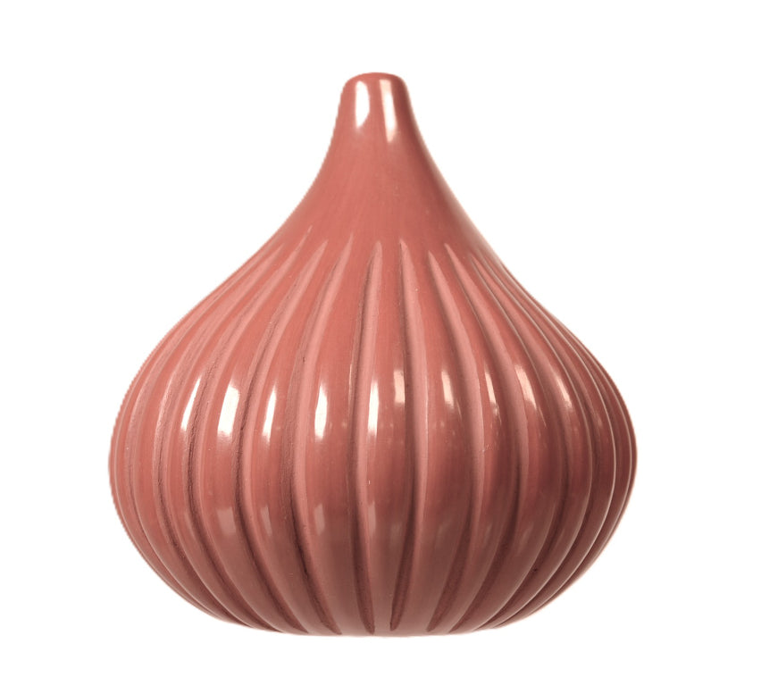 Santa Clara Pueblo Red Mellon Pottery By David Baca