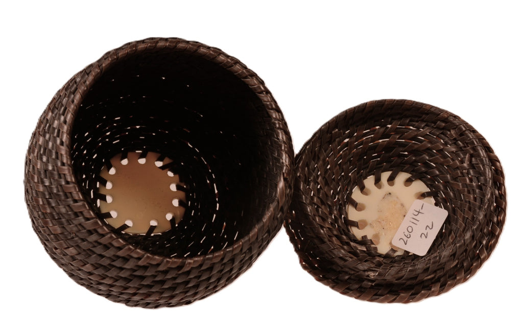 Inupiaq Eskimo Baleen and Ivory Whale Tail Basket Attributed John Long