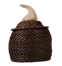 Inupiaq Eskimo Baleen and Ivory Whale Tail Basket Attributed John Long