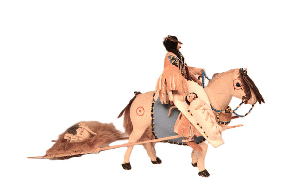 Shoshone Doll with Horse By Dianne Ottogary
