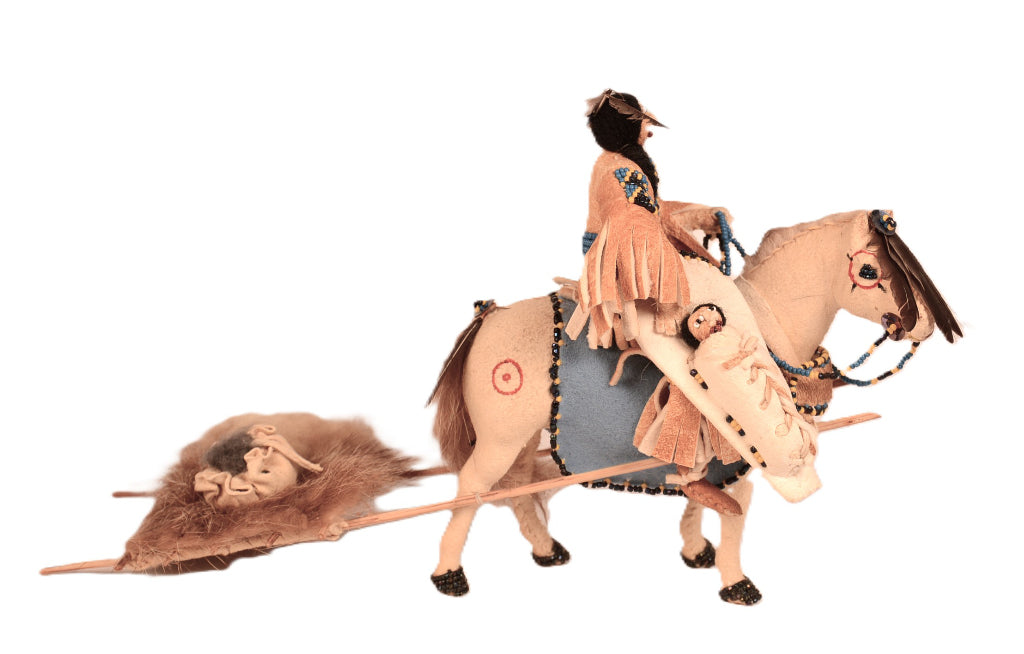 Shoshone Doll with Horse By Dianne Ottogary