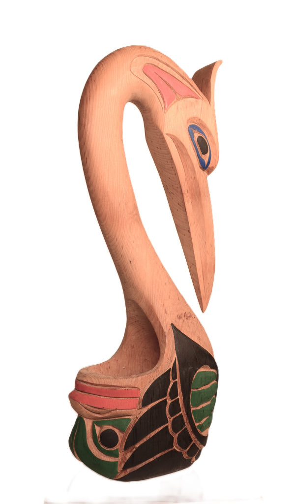 Coast Salish Carved Wood Sculpture By Doug La Fortune