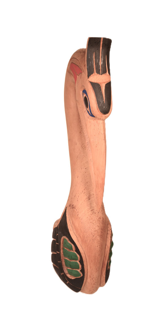 Coast Salish Carved Wood Sculpture By Doug La Fortune
