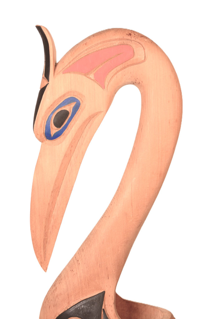 Coast Salish Carved Wood Sculpture By Doug La Fortune
