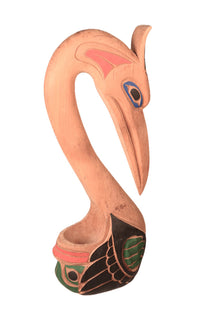 Coast Salish Carved Wood Sculpture By Doug La Fortune