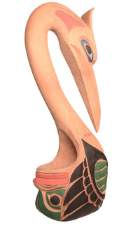 Coast Salish Carved Wood Sculpture By Doug La Fortune