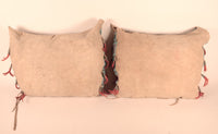 Sioux Hide Saddle Bags- Quilled - Fred Harvey Tags -  Pair of 2