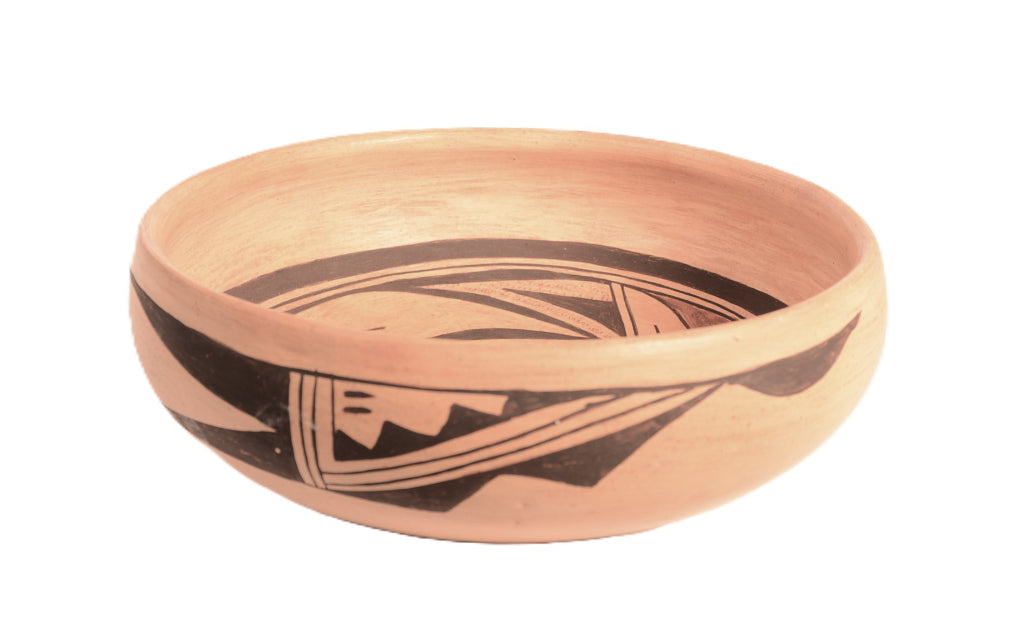 Hopi Pueblo Bowl Pottery -  Polacca 4/66 noted