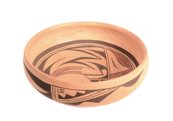 Hopi Pueblo Bowl Pottery -  Polacca 4/66 noted