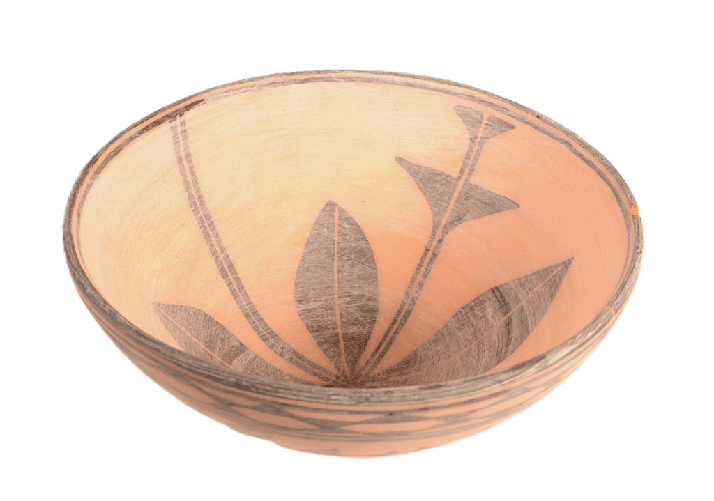 Santo Domingo Pueblo Dough Bowl Pottery By Florence Pajarito