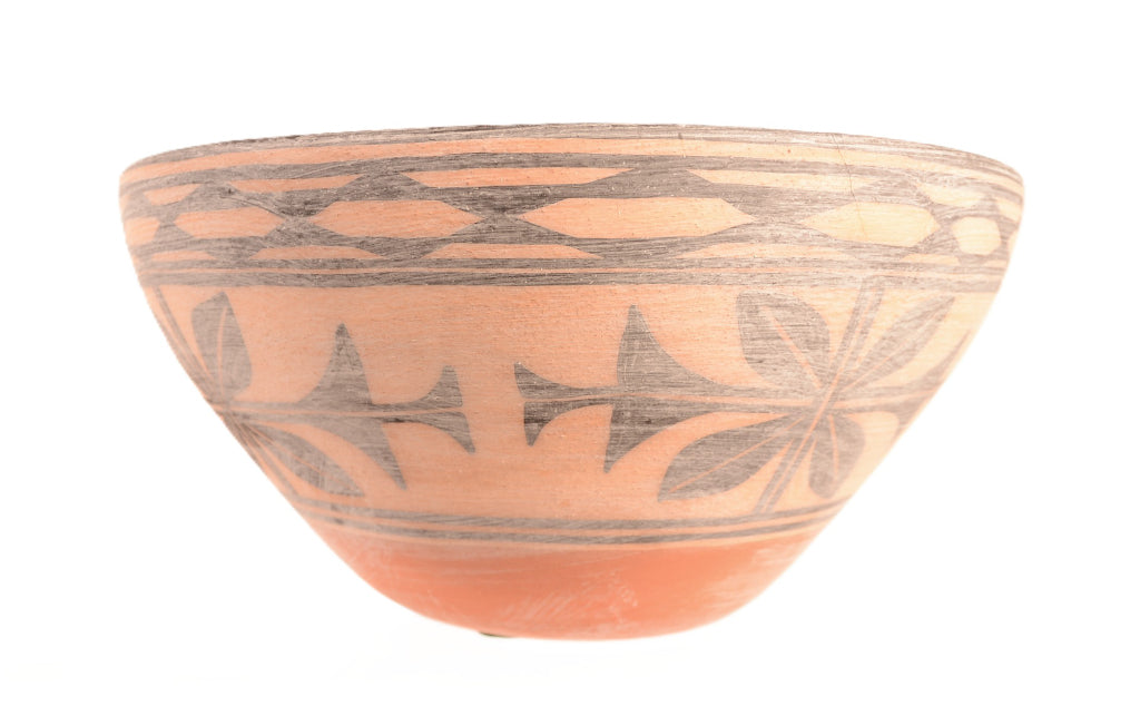 Santo Domingo Pueblo Dough Bowl Pottery By Florence Pajarito