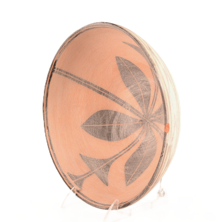 Santo Domingo Pueblo Dough Bowl Pottery By Florence Pajarito