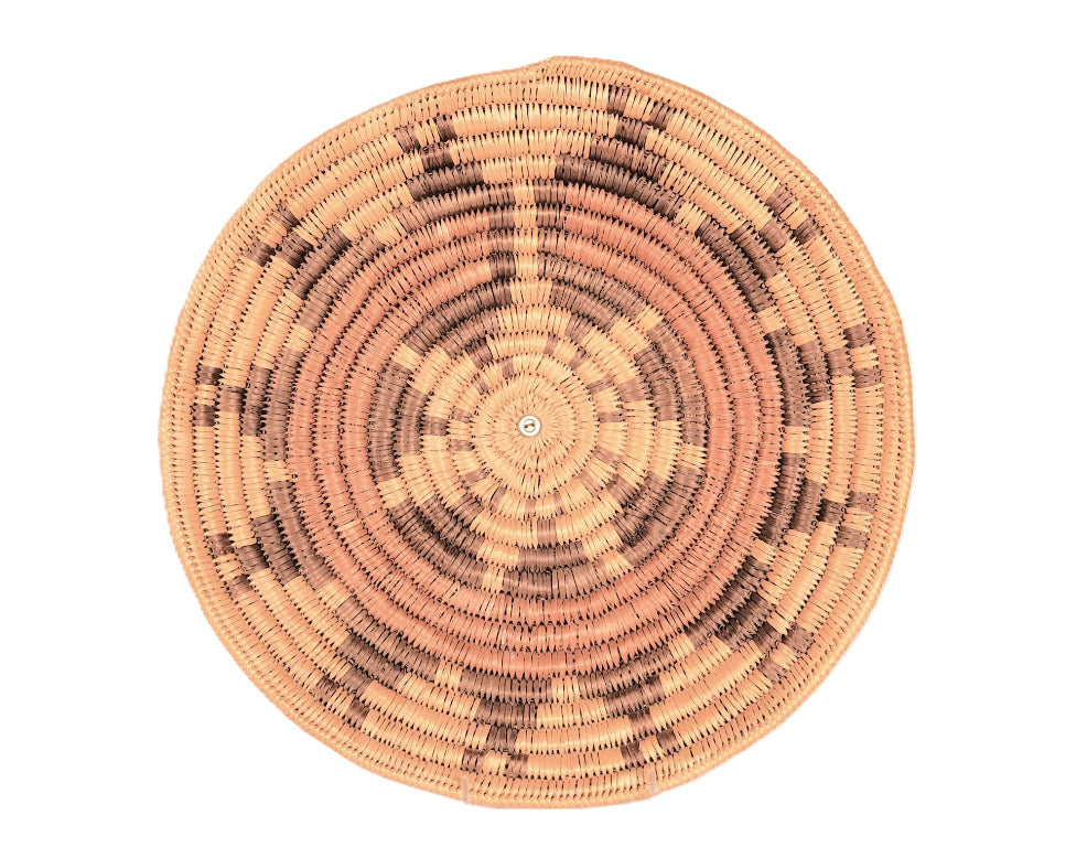 Navajo Wedding Tray Basket By Bessie Jake