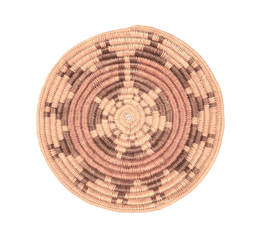Navajo Wedding Tray Basket By Bessie Jake