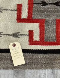 An Early Navajo Klagatoh Rug with Corn Plant Motif Banding