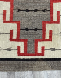 An Early Navajo Klagatoh Rug with Corn Plant Motif Banding