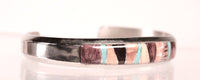 Navajo Channel Inlay Multi-Color Bracelet By Martha Francisco