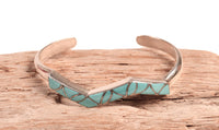 Navajo Channel Inlay Turquoise Bracelet