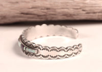 Navajo Channel Inlay Opal and Sugalite Bracelet