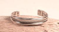 Navajo Sterling Silver Twisted Bracelet