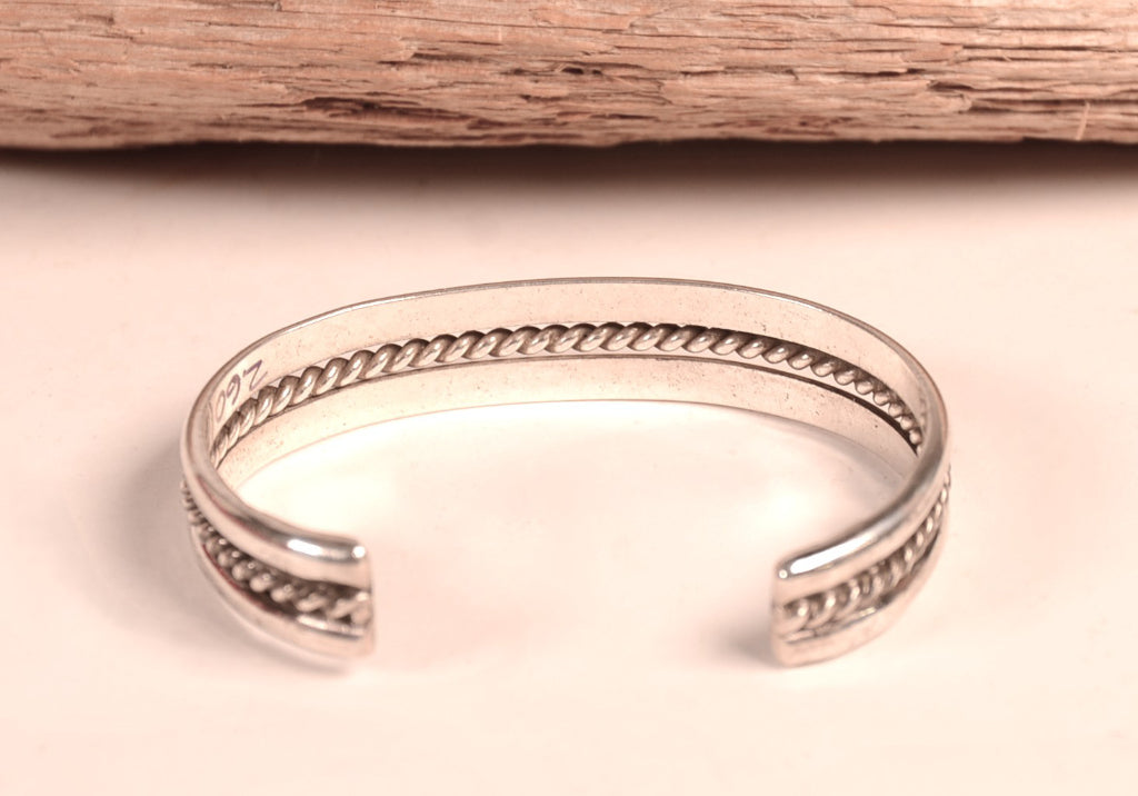 Navajo Sterling Silver Twisted Bracelet