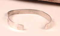 Zuni Pueblo Sterling Silver and Jet Inlay Bracelet
