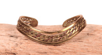 Navajo Brass Offset Bracelet