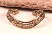 Navajo Brass Offset Bracelet