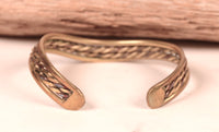 Navajo Brass Offset Bracelet