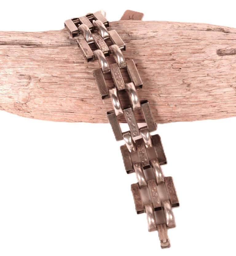 Mexican Silver Link Bracelet