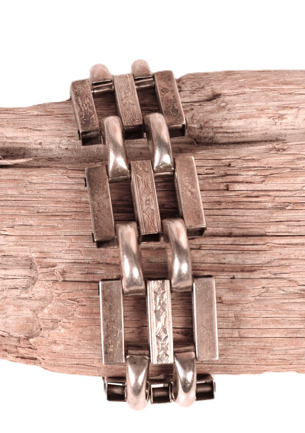 Mexican Silver Link Bracelet