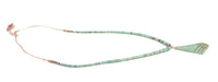 Santo Domingo Pueblo Turquoise and Sterling Silver Pendant Necklace