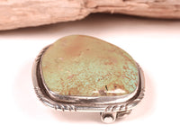Navajo Sterling Silver and Royston Turquoise Belt Buckle