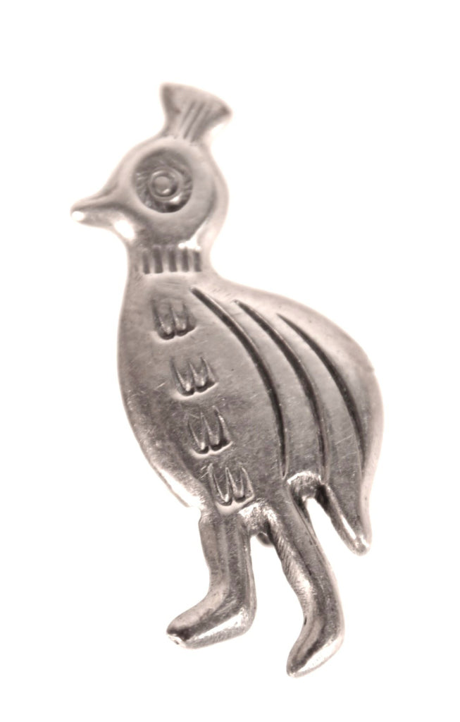 Navajo Sterling Silver Quail Pin