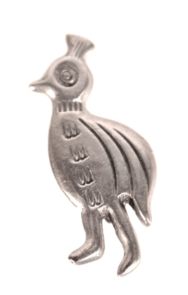 Navajo Sterling Silver Quail Pin