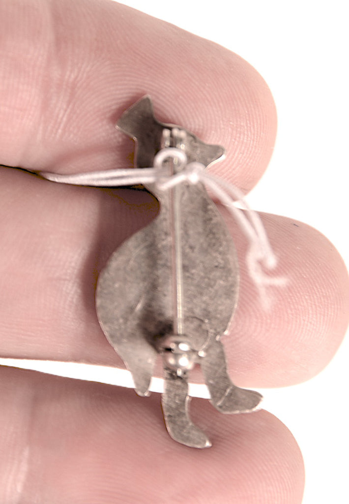 Navajo Sterling Silver Quail Pin