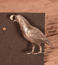 Navajo Sterling Silver Quail Tie Tac