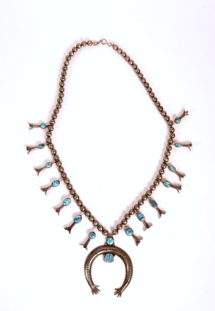 Navajo Squash Blossom with Naja Necklace