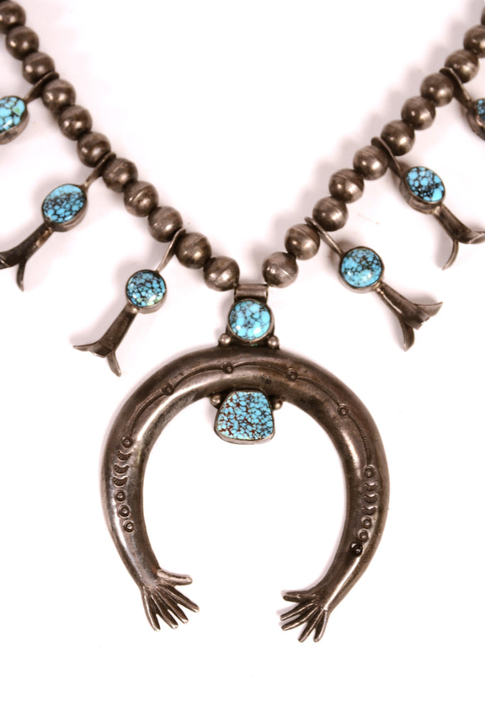 Navajo Squash Blossom with Naja Necklace