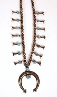Navajo Squash Blossom with Naja Necklace