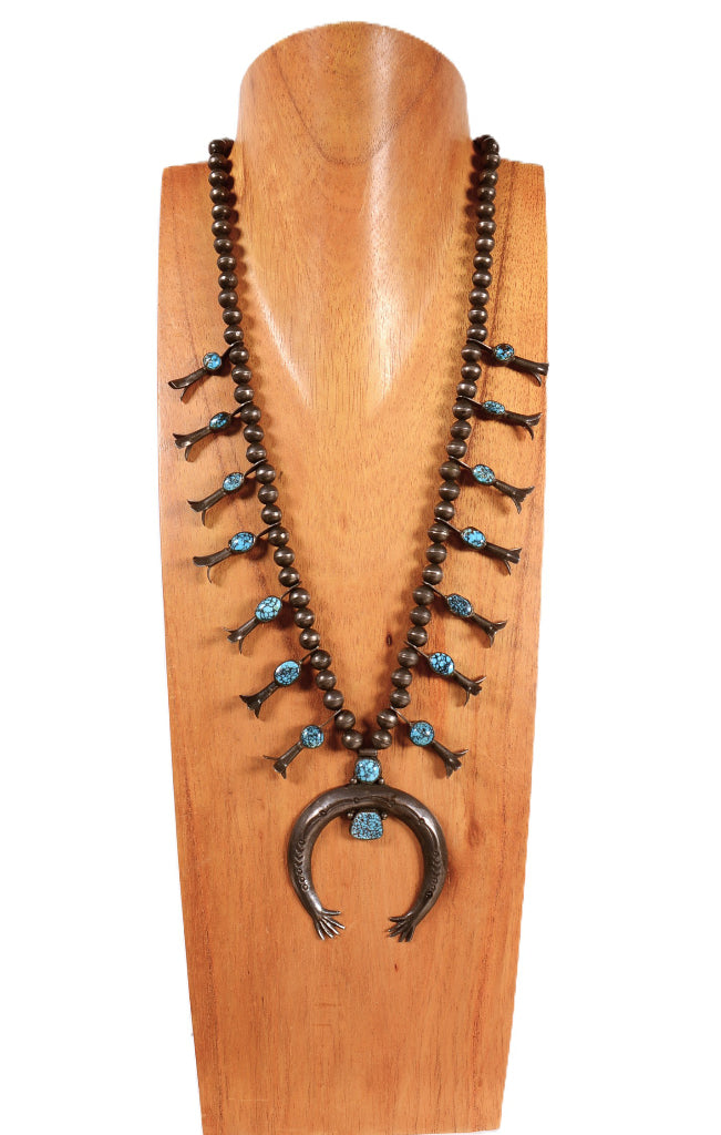 Navajo Squash Blossom with Naja Necklace